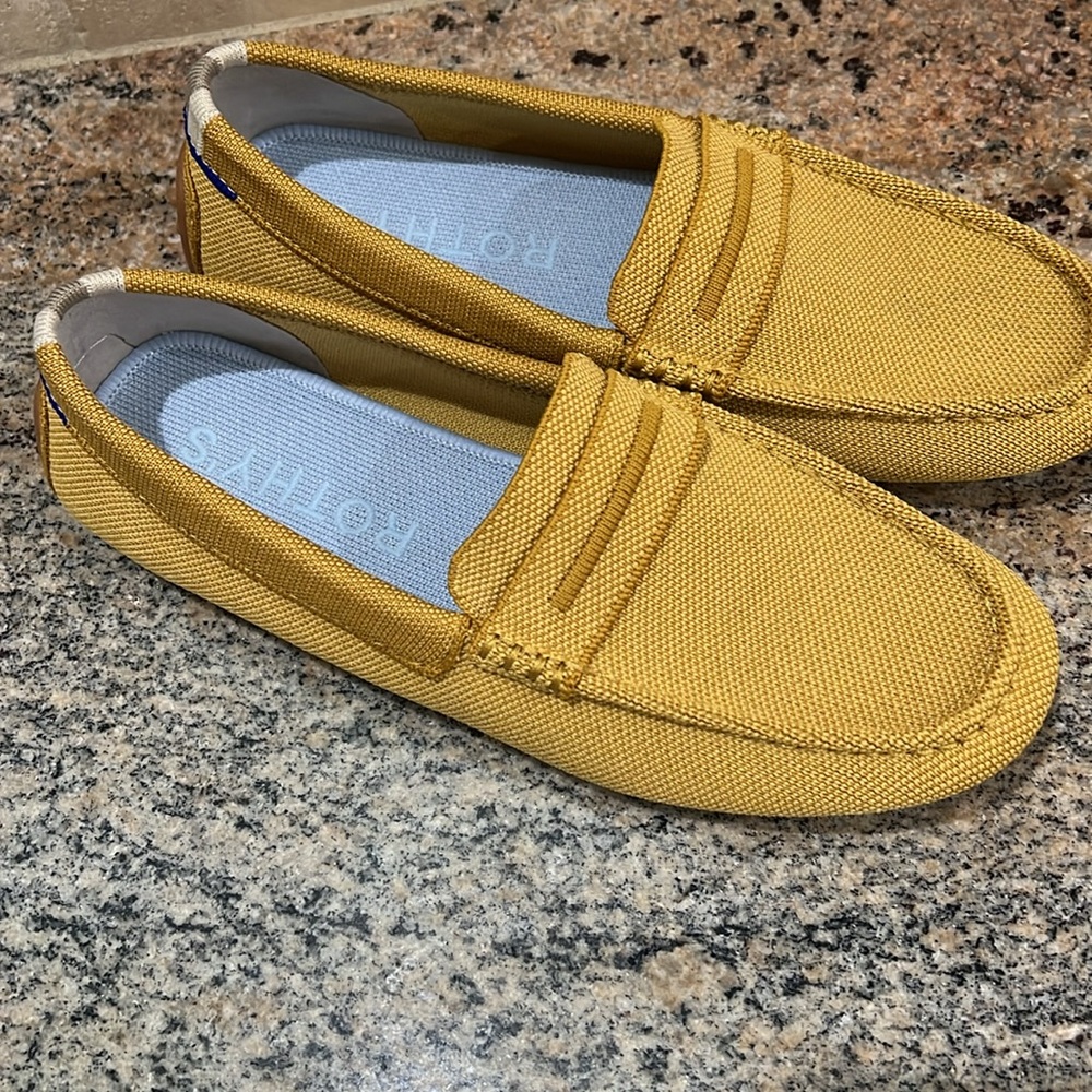 ROTHY'S Women's The Driver Comfy Driving Slip-on Loafers Yellow Size 9